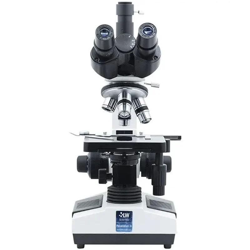 LW Scientific® Revelation III™ A DIN Achr. Microscope, Trinocular, LED, R3M-TN4A-DAL3