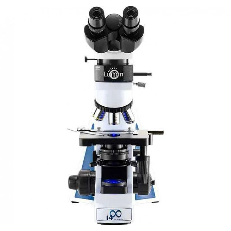 LW Scientific® i-4 LUMIN™ Epi-Fluorescence Infinity Plan Microscope, Binocular, 4 x Objective, LED, i4S-EPB4-IPL3