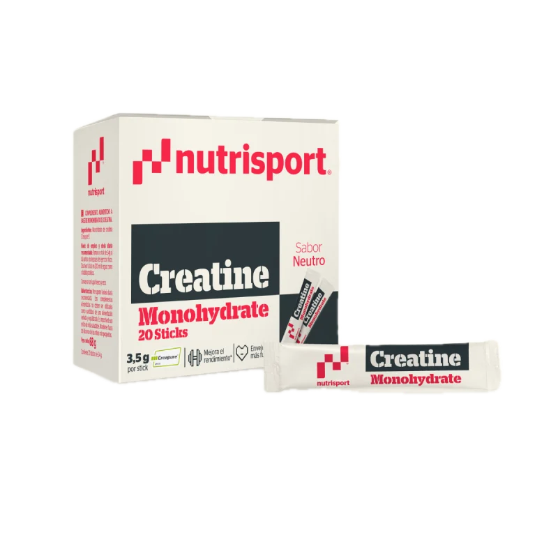 Creatina Monohidrato Creapure Neutro · Nutrisport · 20 sticks