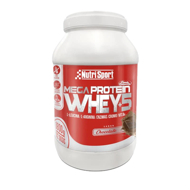 Mega Protein Whey +5 Chocolate · Nutrisport · 1,8 kg