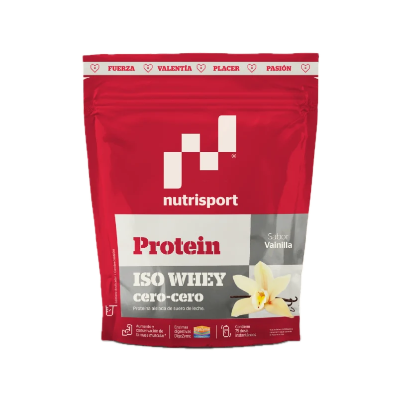 Iso Whey Cero-Cero Vainilla · Nutrisport · 900 gramos