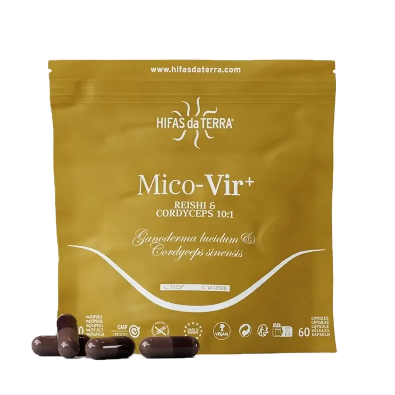 Refill Mico-Vir+ · Hifas da Terra · 60 cápsulas