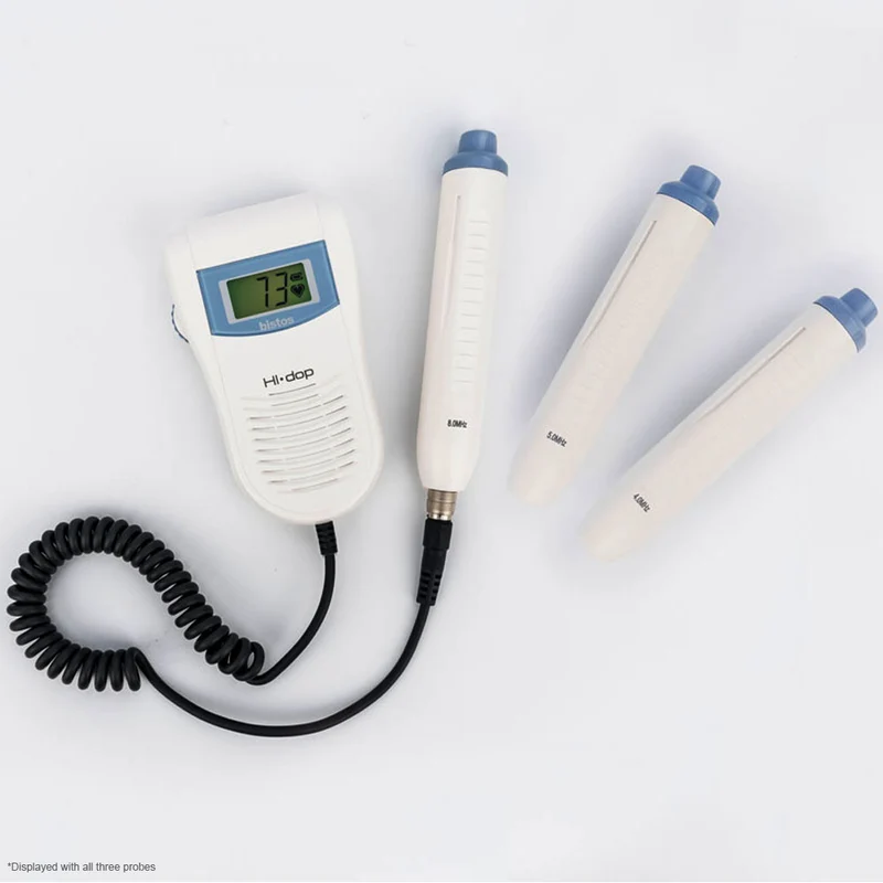 Bistos® Hi-Dop Vascular Doppler w/4/5 or 8Mhz Vascular Probe, BT-200V