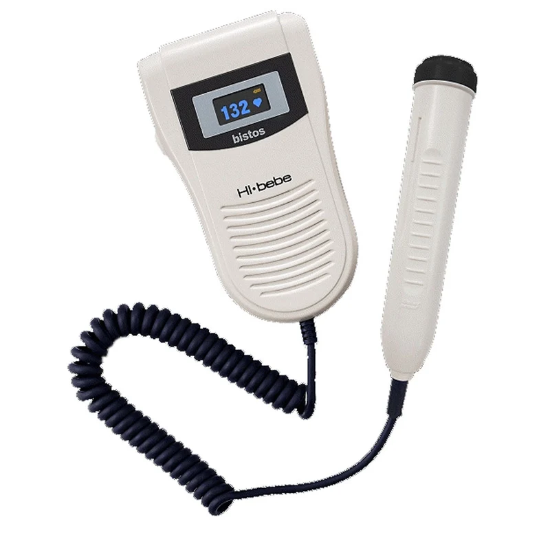 Bistos® Hi-Bebe Color LCD Display Fetal Doppler w/2Mhz OB Probe, BT-200C