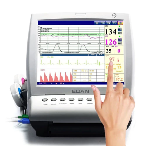 EDAN F9 Express Twin Fetal & Maternal Monitor (DECG/IUP) w/12.1" LCD Color Touch Display