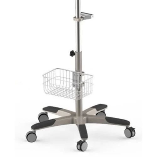 EDAN Center Pole Trolley w/Basket and Casters, MT-207_Plate_F6F9