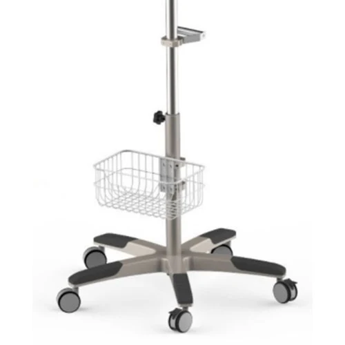 EDAN Center Pole Trolley w/Basket and Casters, MT-207_Plate_F2