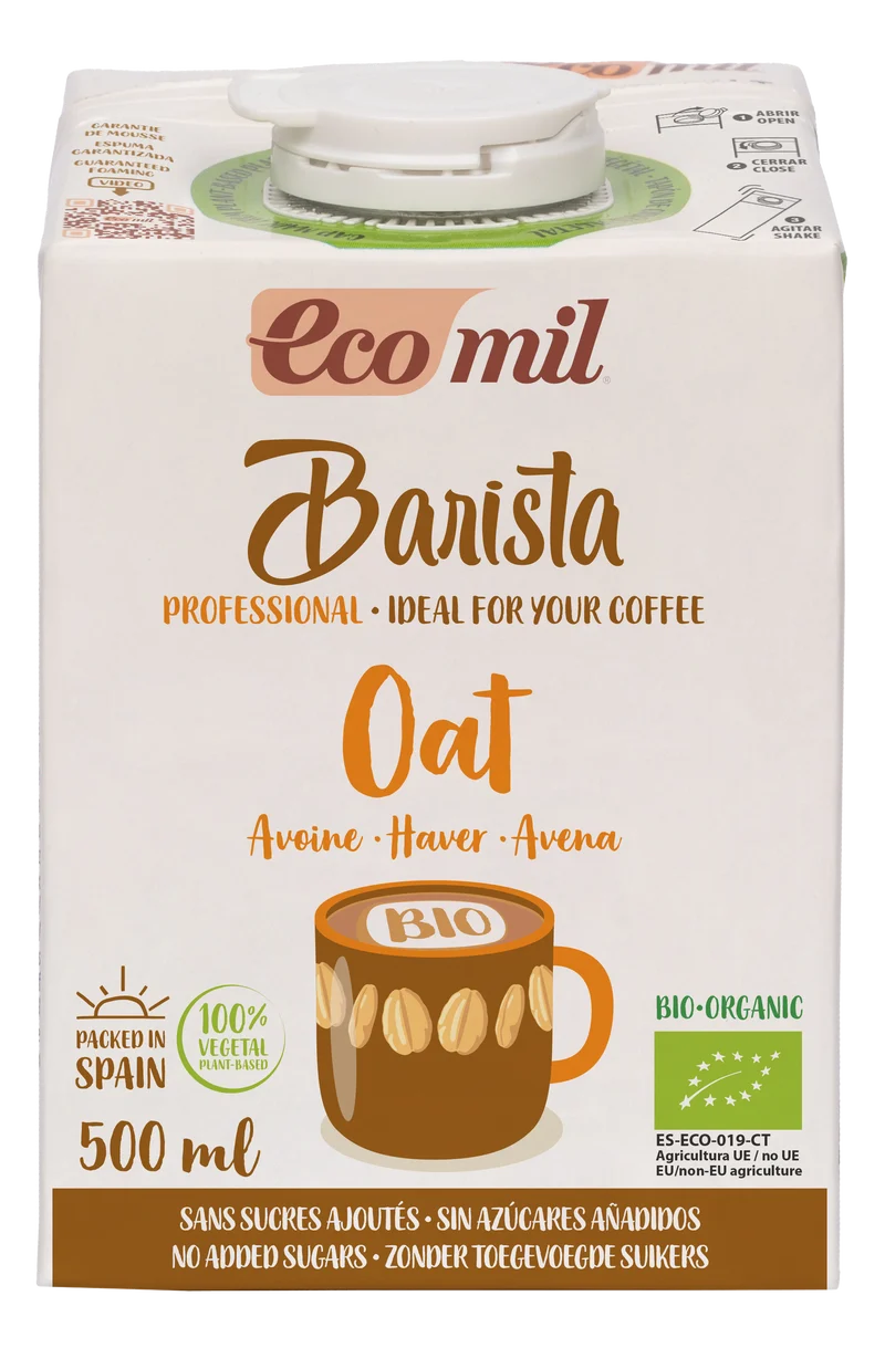 Bebida de Avena Barista Bio · Ecomil · 500 ml