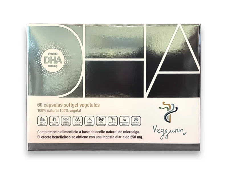 Omega 3 DHA · Veggunn · 60 perlas