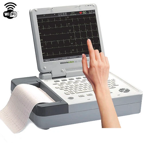 EDAN SE-12 Express 12 Ch. ECG Machine w/12.1" Foldable TFT Touch Display