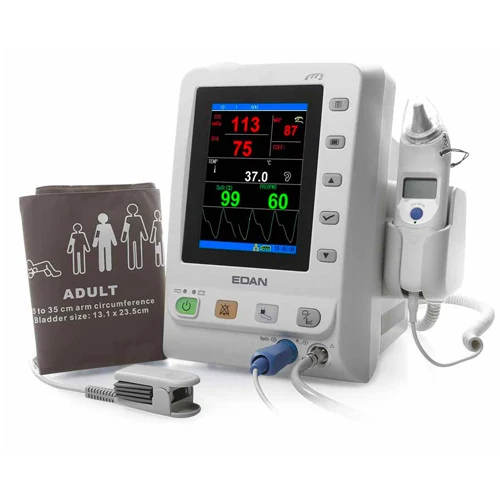 EDAN M3® Vital Signs Monitor, NIBP, PR, SpO2, Temperature, M3_NST-RFB - (Refurbished)