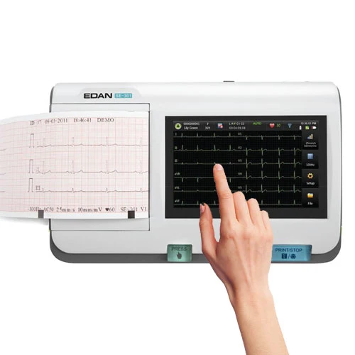 EDAN SE-301 3 Ch. 12 Lead Compact ECG Machine w/5" Touch Display