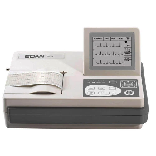 EDAN SE-3B 3 Ch. ECG Machine w/4" Foldable LCD Display