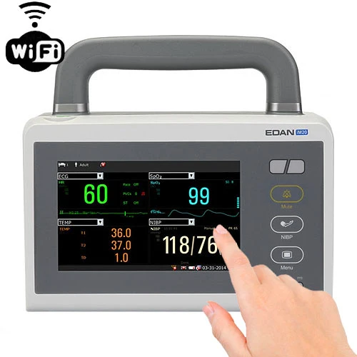 EDAN IM20 Modular Patient Monitor, ECG, NIBP, SpO2, Temp., Resp., PR, Touch Screen, WiFi™