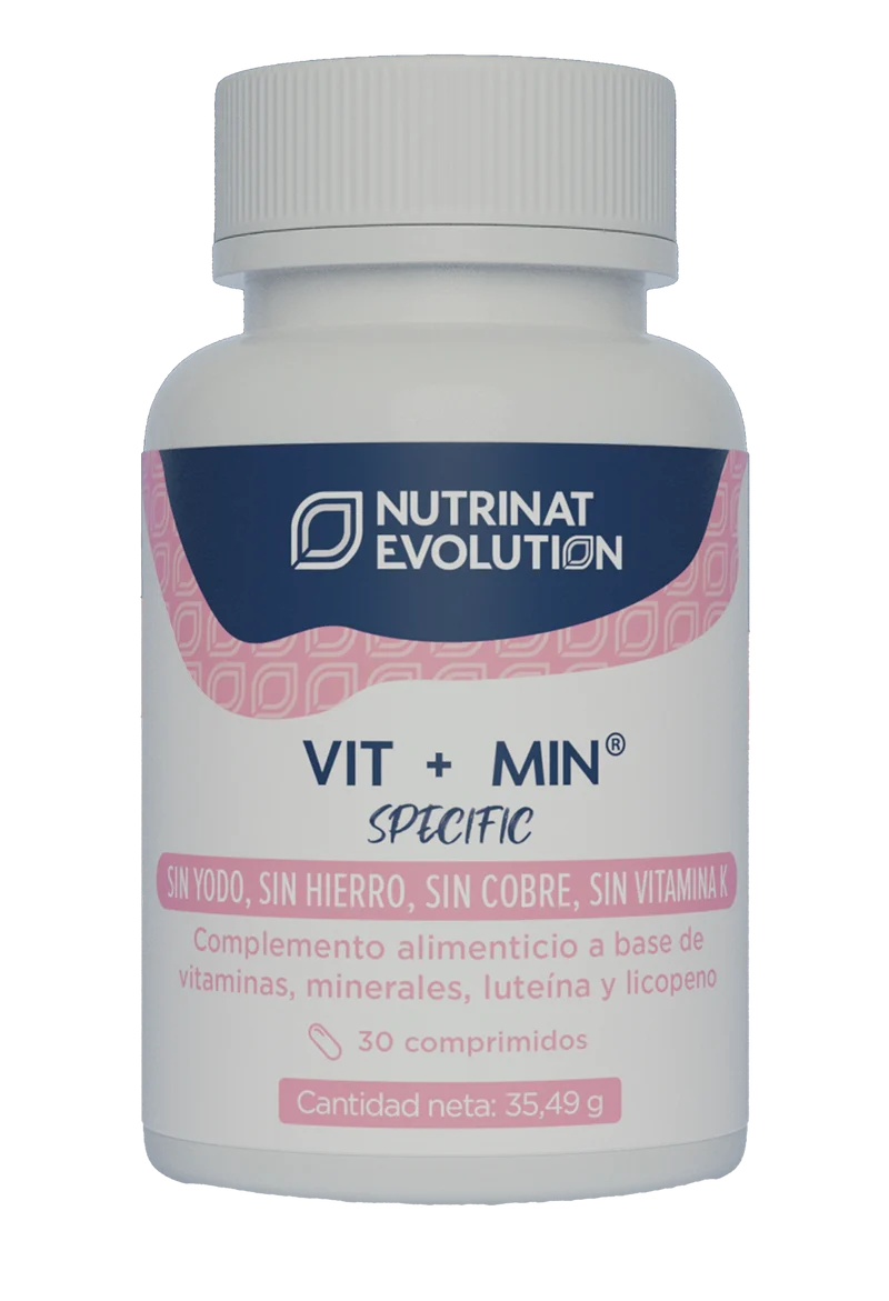 Vit + Min Specific · Nutrinat Evolution · 30 comprimidos