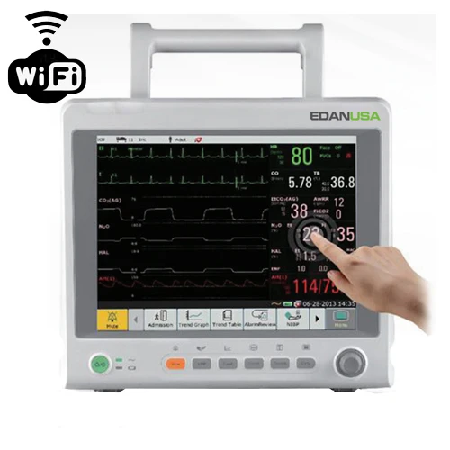 EDAN 12" Patient Monitor, ECG, Resp., NIBP, SpO2, Temp., PR, Touch Screen, WiFi™, iM70_Touch_Wifi