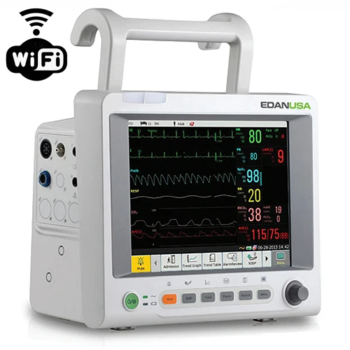 EDAN 10.4" Patient Monitor, ECG, Resp., NIBP, SpO2, Temp., PR, WiFi™, iM60