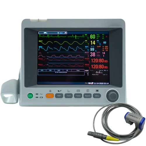 EDAN 8.4" Patient Monitor, ECG, Resp., NIBP, SpO2, Temp., PR, Respironics® Mainstream EtCO2, iM50_EtCO2Main
