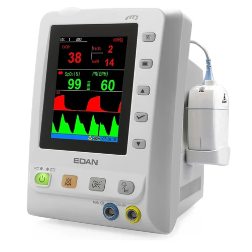 EDAN EtCO2 / Capnography + SpO2 Monitor w/Respironics® LoFlo Sidestream Sensor, M3B.S
