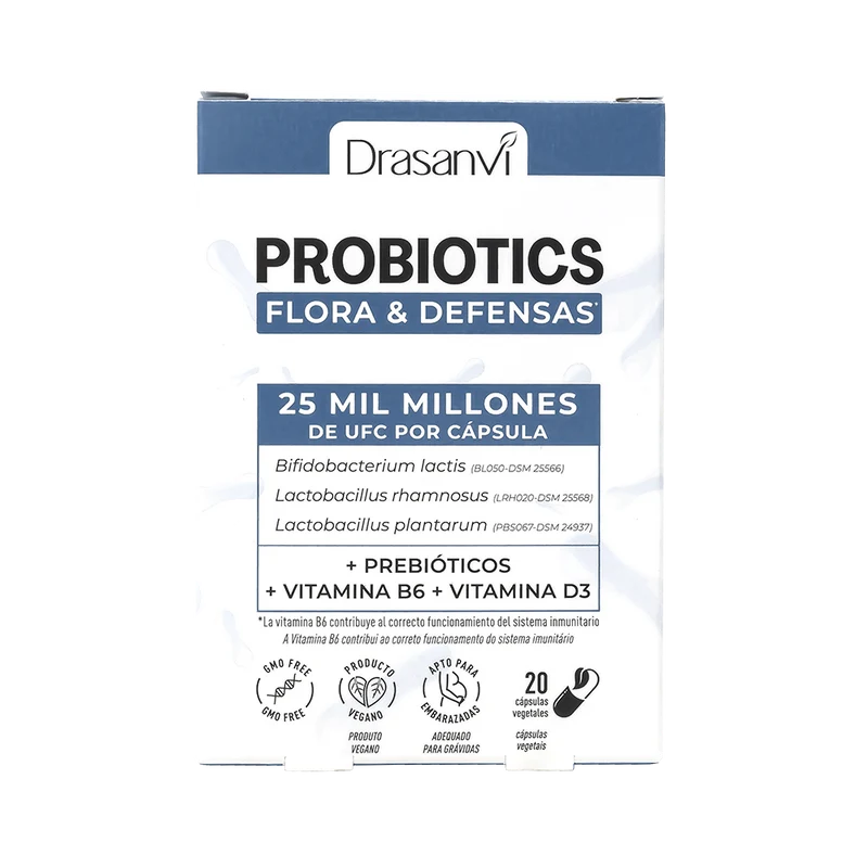 Probiotics Flora & Defensas · Drasanvi · 20 cápsulas