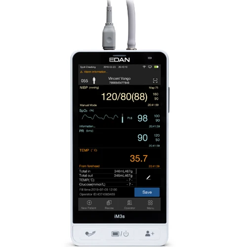 EDAN iM3s® Handheld Vital Signs Monitor, NIBP, PR, SpO2, Exergen® Temp., iM3s_NST.E