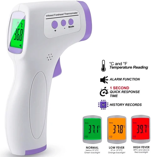 Digital LCD Display Non-contact Infrared Thermometer, C/F Reading