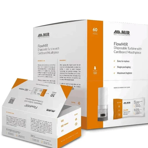 MIR® FlowMIR™ Disposable Turbine w/Paper Mouthpiece, Pack/60, 910004