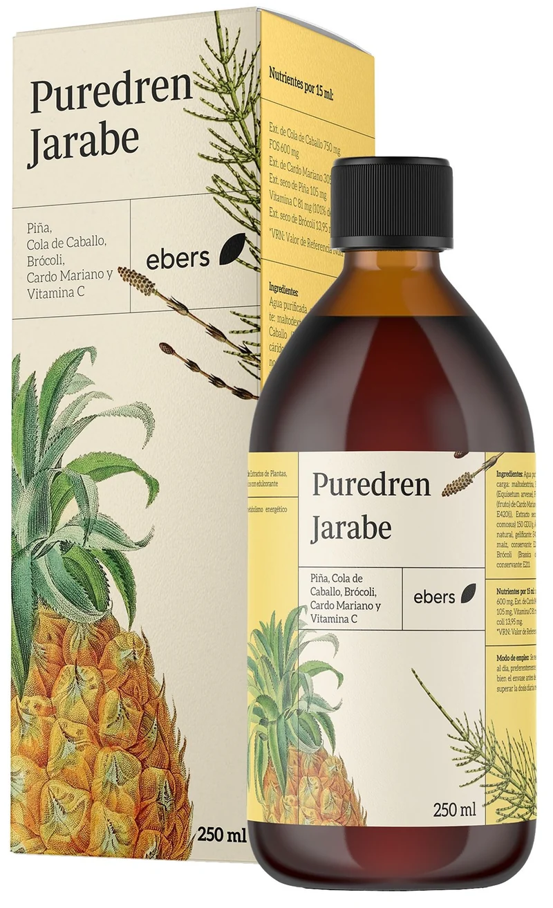 Puredren Jarabe · Ebers · 250 ml [Caducidad 01/2027]