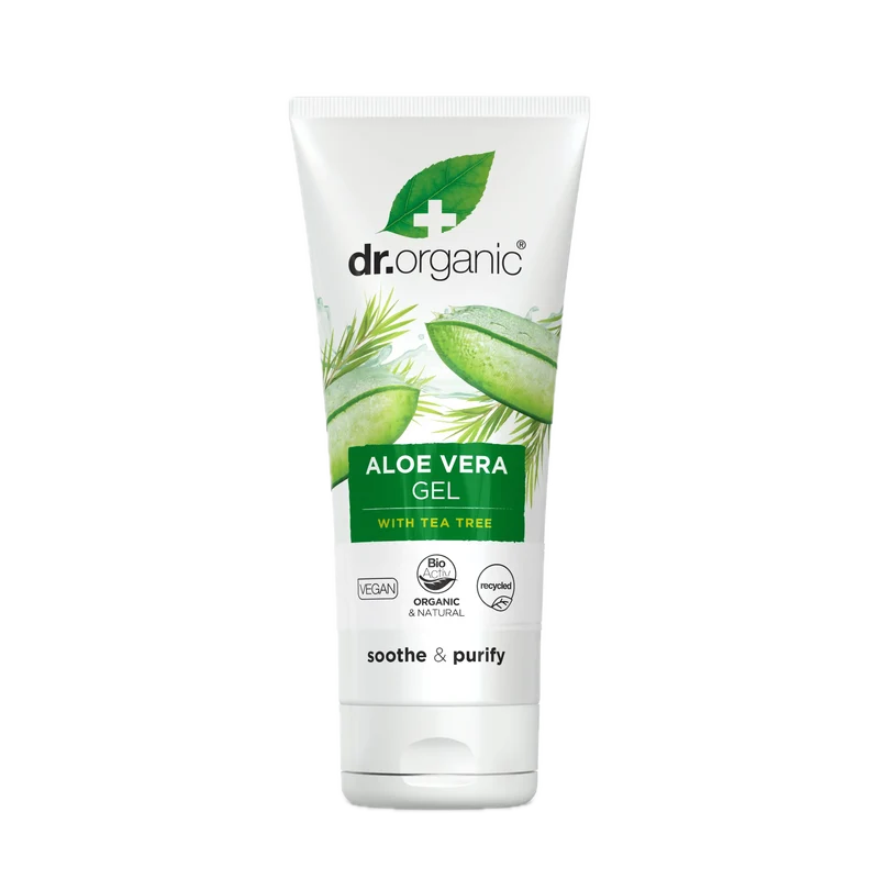 Gel Aloe Vera con Arbol de Té y Árnica · Dr Organic · 200 ml