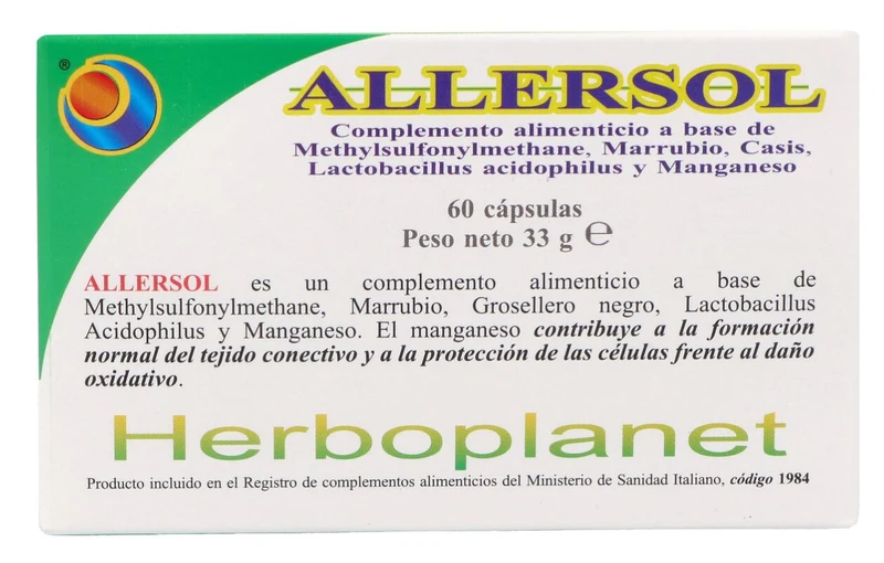 Allersol · Herboplanet · 60 cápsulas