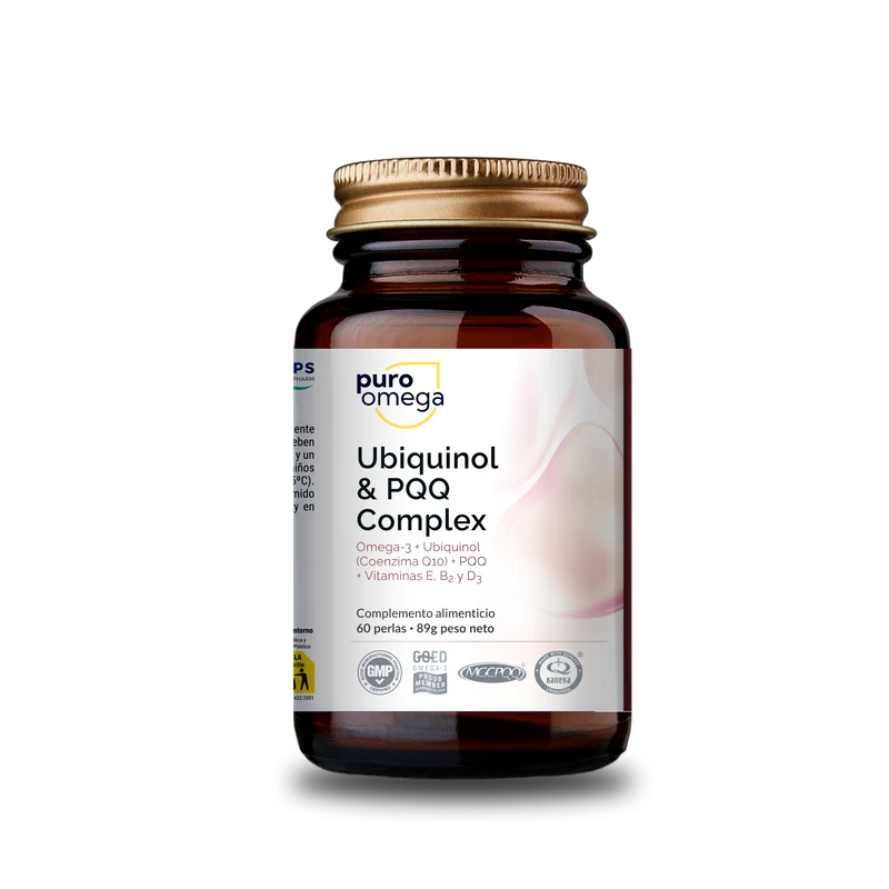 Ubiquinol & PQQ Complex · Puro Omega · 60 perlas