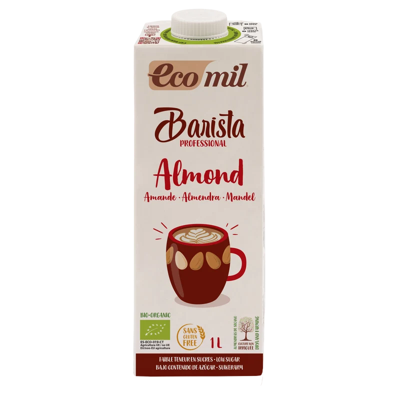 Bebida de Almendra Barista Bio · Ecomil · 1 litro