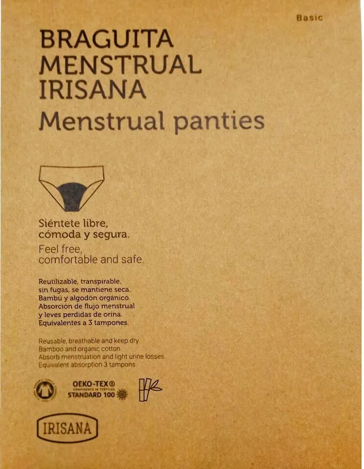 Braguita Menstrual · Irisana · Talla L