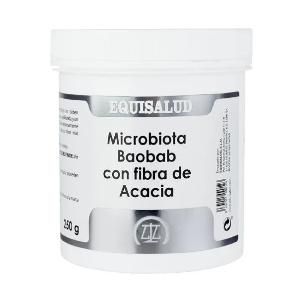 Microbiota Baobab con fibra de Acacia · Equisalud · 250 gramos