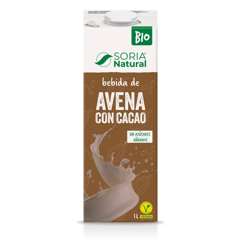 Bebida de Avena con Cacao · Soria Natural · 1 litro