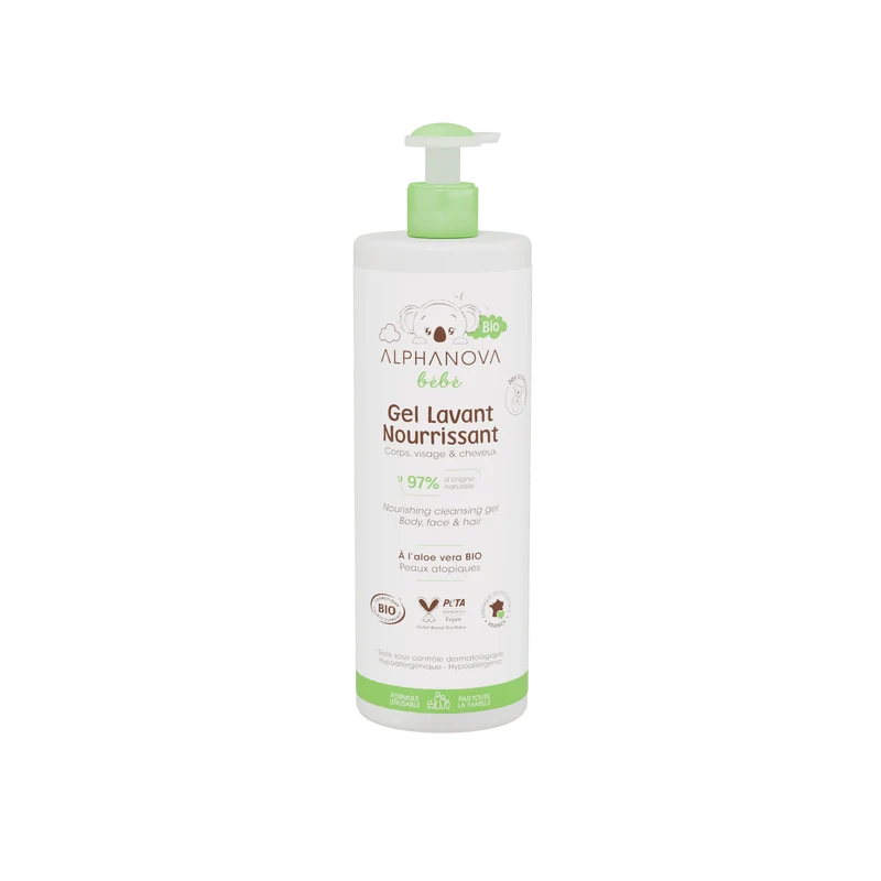 Gel Limpiador Nutritivo Bebé BIO · Alphanova · 400 ml