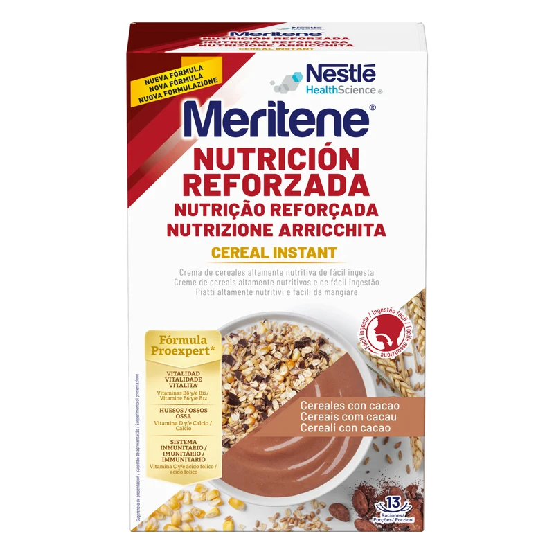 Meritene Cereal Instant - Cereales con Cacao · Nestlé · 520 gramos