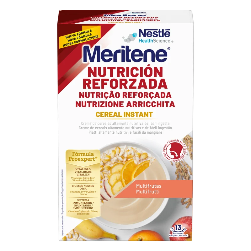 Meritene Cereal Instant - Multifrutas · Nestlé · 520 gramos