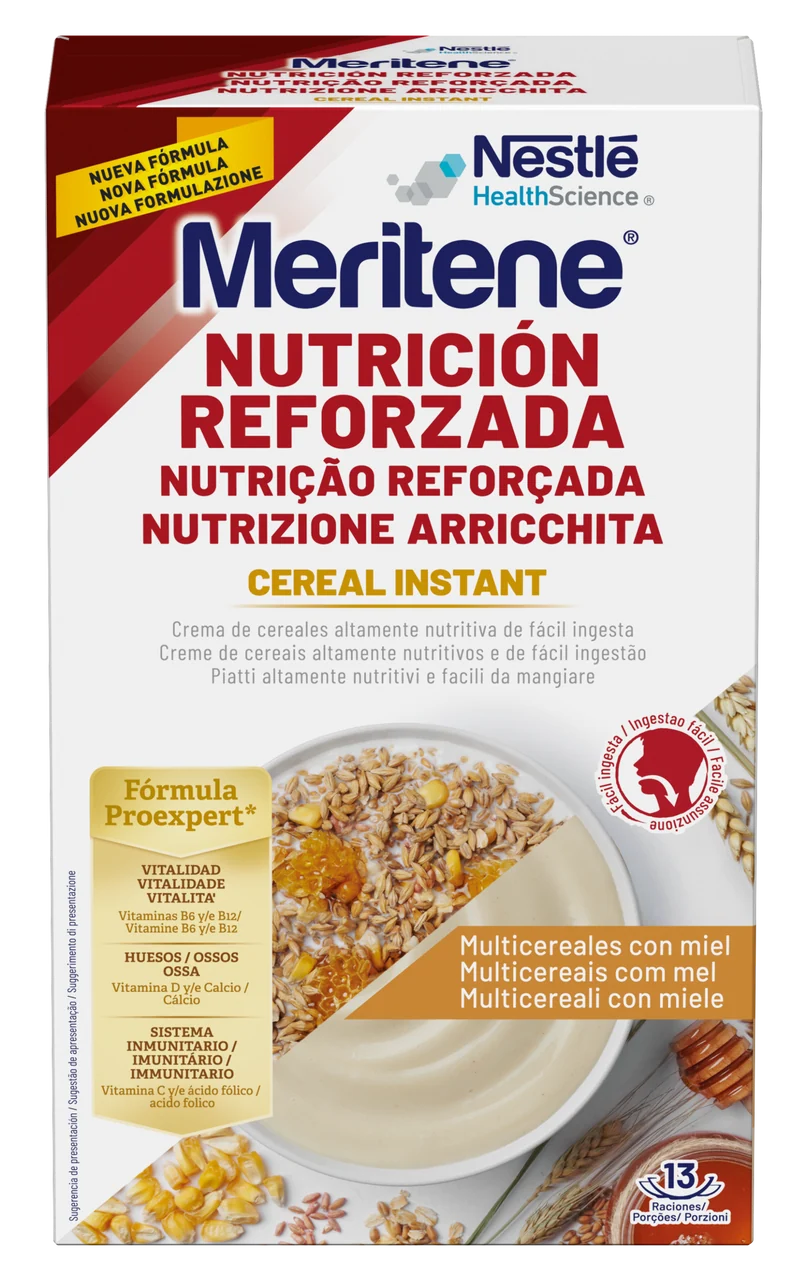 Meritene Cereal Instant - Multicereales con Miel · Nestlé · 520 gramos