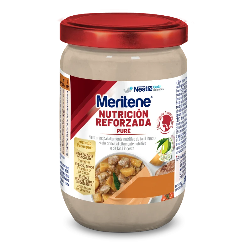 Meritene Puré Guiso de Cerdo con Patatas · Nestlé · 300 gramos