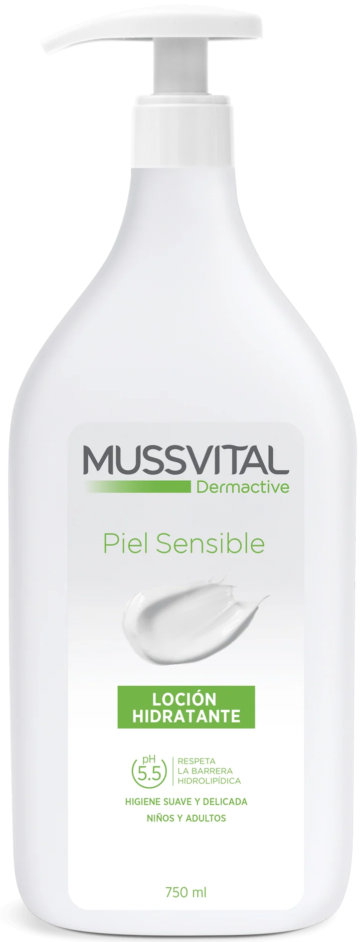Mussvital Dermactive Loción Emoliente Piel Sensible · Mussvital · 750 ml