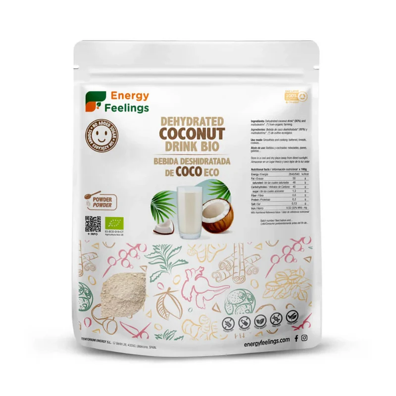 Bebida de Coco Deshidratada en Polvo · Energy Feelings · 1 kg