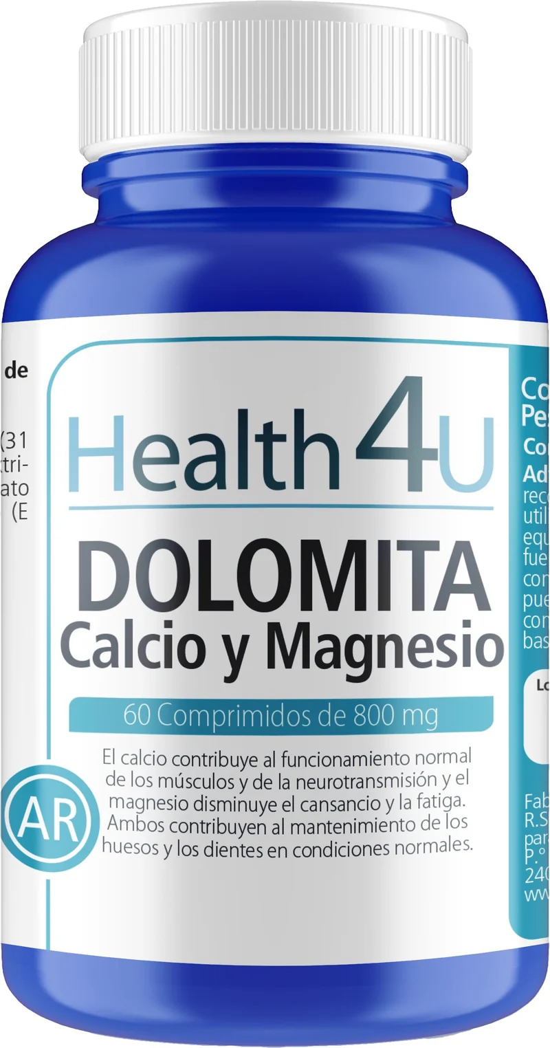 Dolomita, Calcio y Magnesio · Health4U · 60 comprimidos