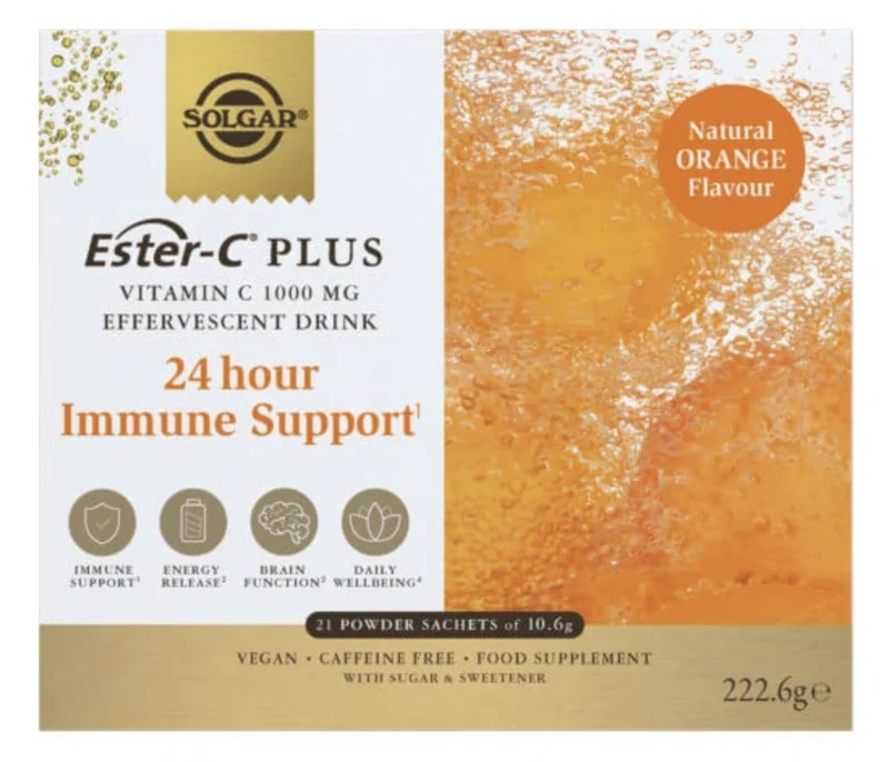 Vitamina C 1.000 mg Efervescente · Solgar · 21 sobres