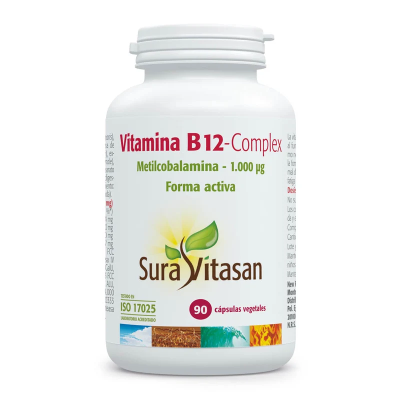 Vitamina B12 Complex · Sura Vitasan · 90 cápsulas