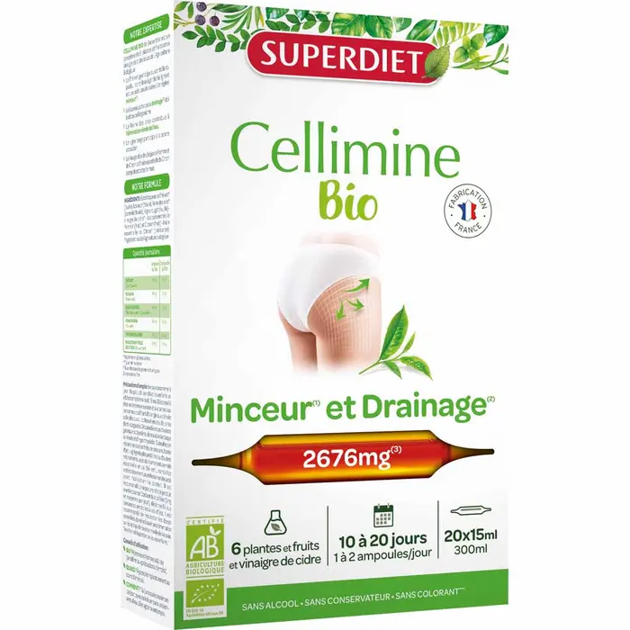 Cellimine Quema Grasas BIO · Superdiet · 20 ampollas