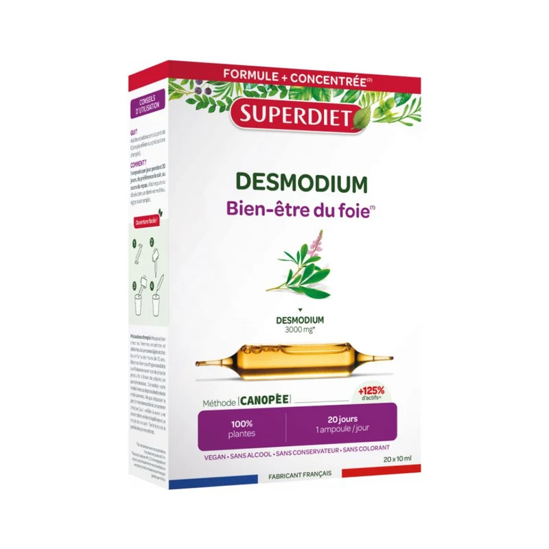 Desmodium · Superdiet · 20 ampollas