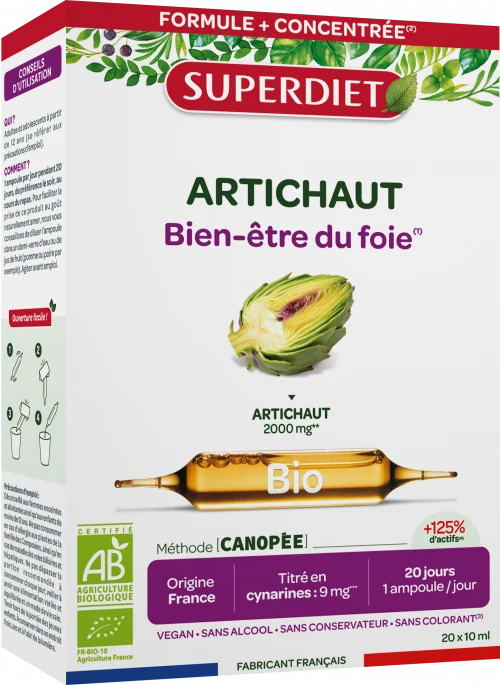Alcachofit BIO · Superdiet · 20 ampollas