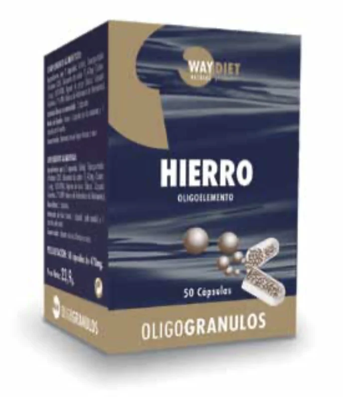Hierro Oligogránulos · Waydiet · 50 cápsulas [Caducidad 02/2027]