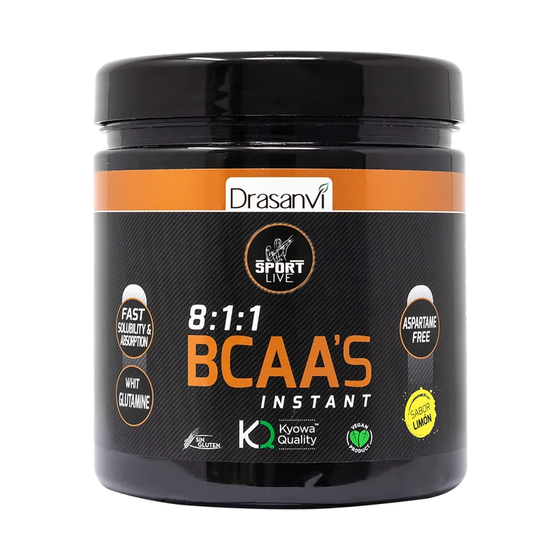 BCAA'S + Glutamina - Sabor Limón - Sport Live · Drasanvi · 275 gramos